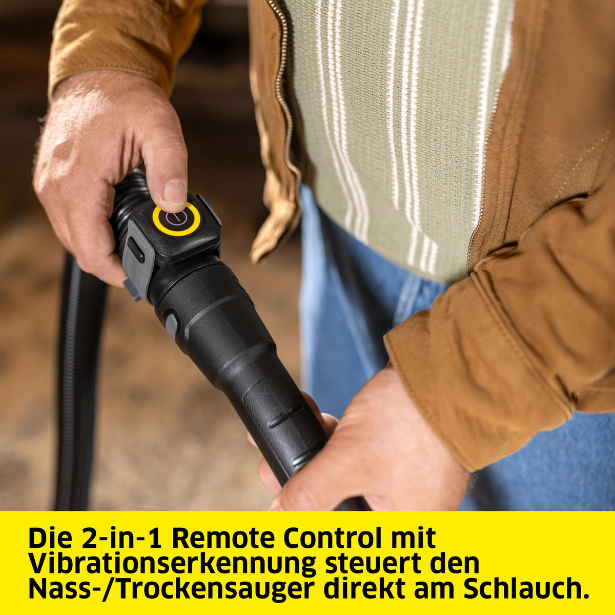 Nass Trockensauger WD 7 Control P S 30/6/35/T FILTelligence Fernbedienung Blasfunktion 1400 W 30 l Edelstahl