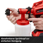 Akku Farbsprühsystem TC SY 18/60 Li Solo für Lacke und Lasuren kabellos 18V mit 60 ml Behälter