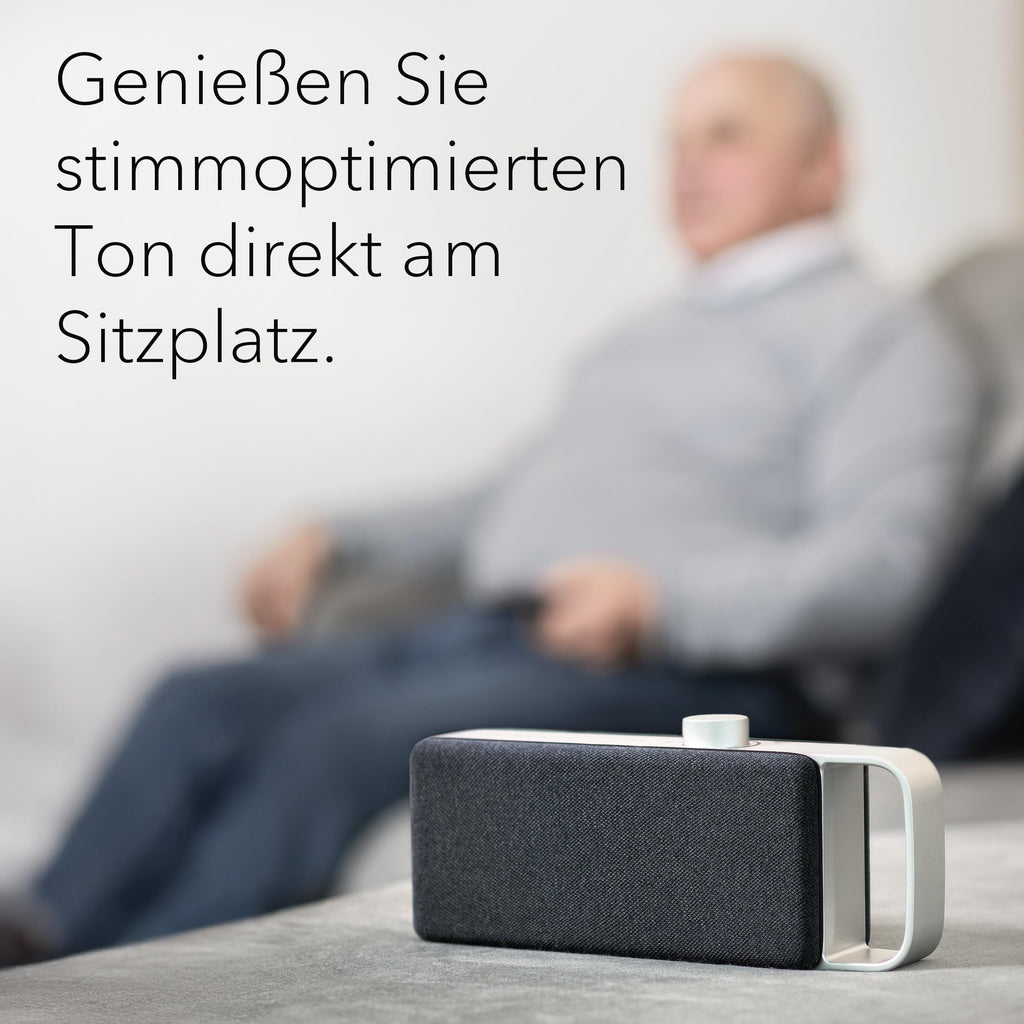 Oskar TV Lautsprecher für Senioren Sprachverstärker Hörverstärker Kabellos Tragbare Soundbar Einfach bedienen