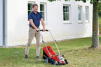 Rasenmäher GE CM 18/33 Li Kit 18 V 33 cm Brushless 30L Fangkorb 25 65 mm Schnitthöhe mit 4,0 Ah Akku Ladegerät