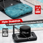 Basketballkorb Outdoor verstellbar 100 bis 305 cm mit Ständer bruchsichere Rückwand 2 wetterfeste Netze Kinder