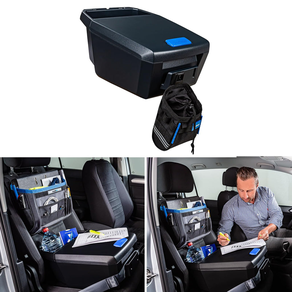 AutoAssistent Office Organizer Set Schwarz Blau Grau für Fahrzeug und Büro Ordnungssystem Aufbewahrung