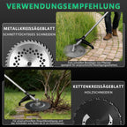 Akku Rasentrimmer 1380W Freischneider mit 2 x 4Ah Akkus für kabellose Gartenpflege und Rasenpflege