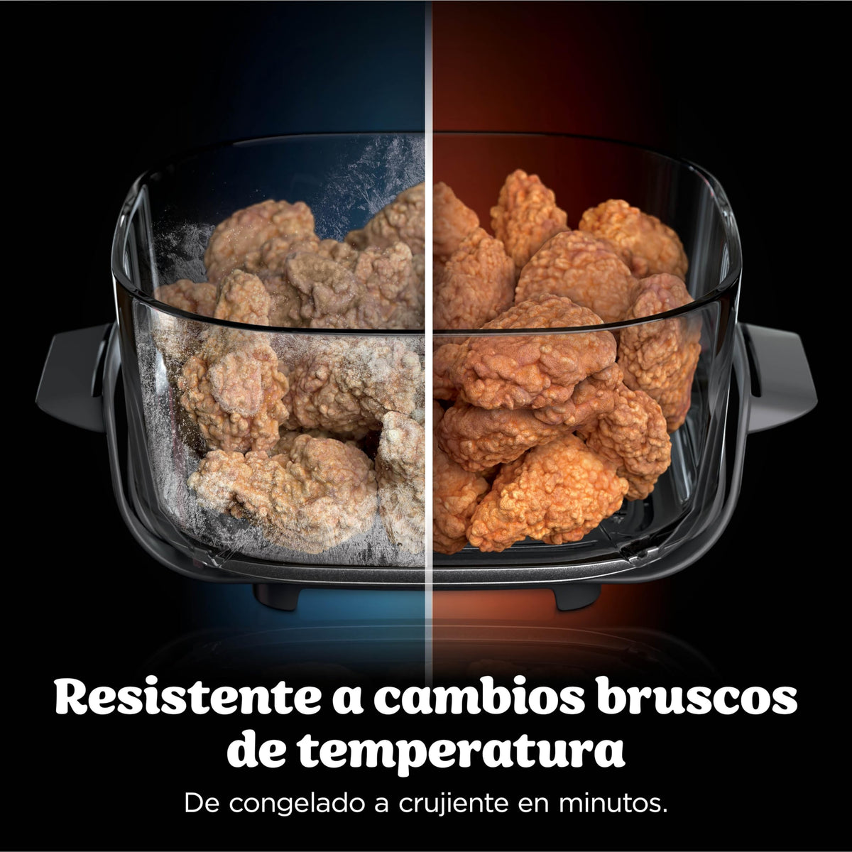 CRISPi PRO XL Glas Heißluftfritteuse 5 Funktionen Moosgrün Heißluftfritteuse mit Glasbehälter