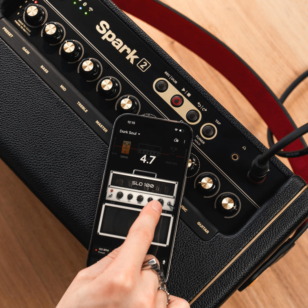 Spark 2 50W smarter Gitarrenübungsverstärker und Bluetooth Box mit App Steuerung für Zuhause