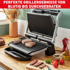 OptiGrill Plus XL Kontaktgrill elektrischer Tischgrill mit 9 Automatikprogrammen und manuellem Modus