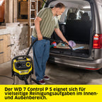 Nass Trockensauger WD 7 Control P S 30/6/35/T FILTelligence Fernbedienung Blasfunktion 1400 W 30 l Edelstahl