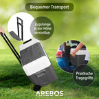 Tragbare Kompressor Kühlbox mit Rollen 47 Liter bis minus 20°C für Auto und Camping mit 230 V Netz