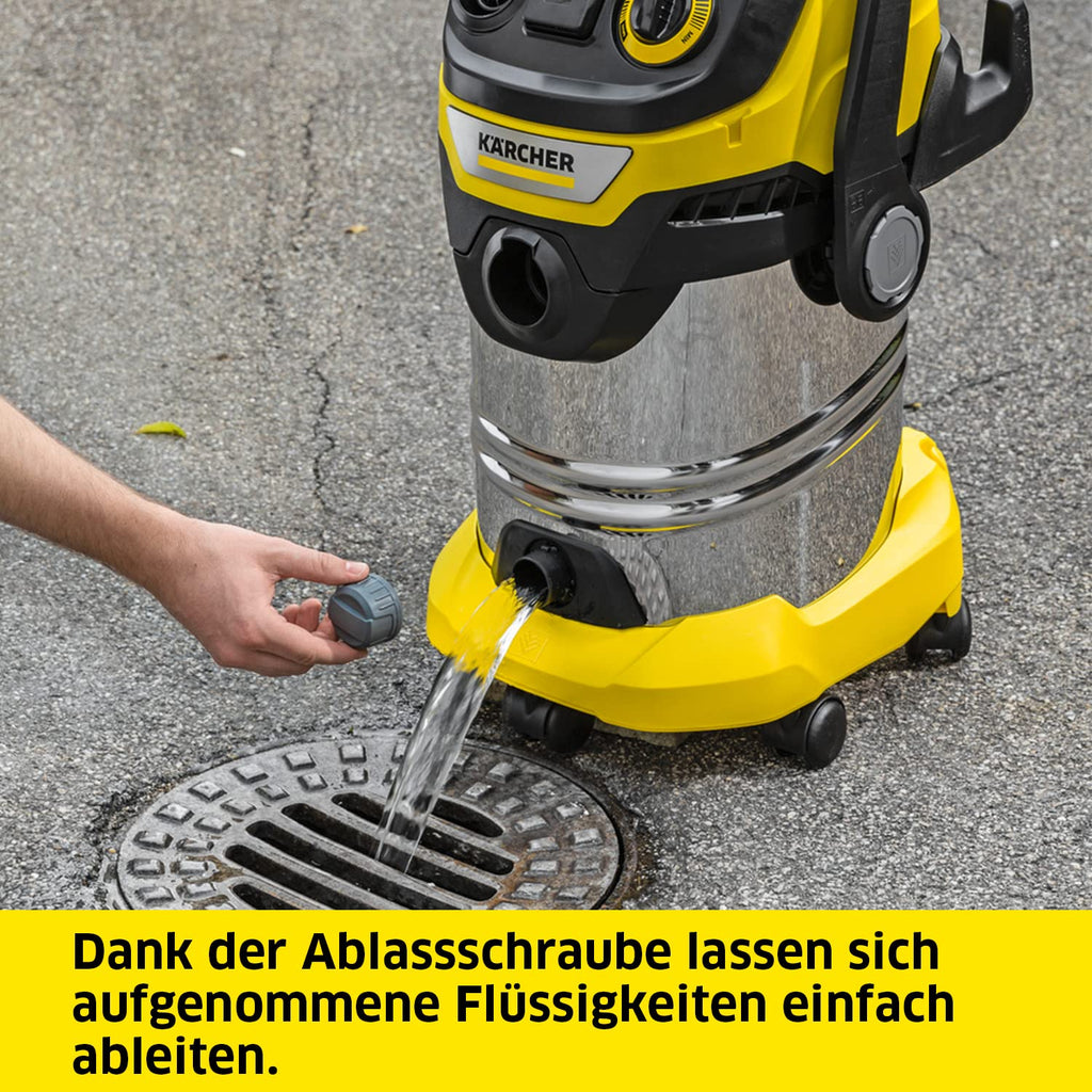 Nass und Trockensauger WD 6 P S V 30 8 35 T für maximale Reichweite in Werkstatt Haushalt Auto Garten