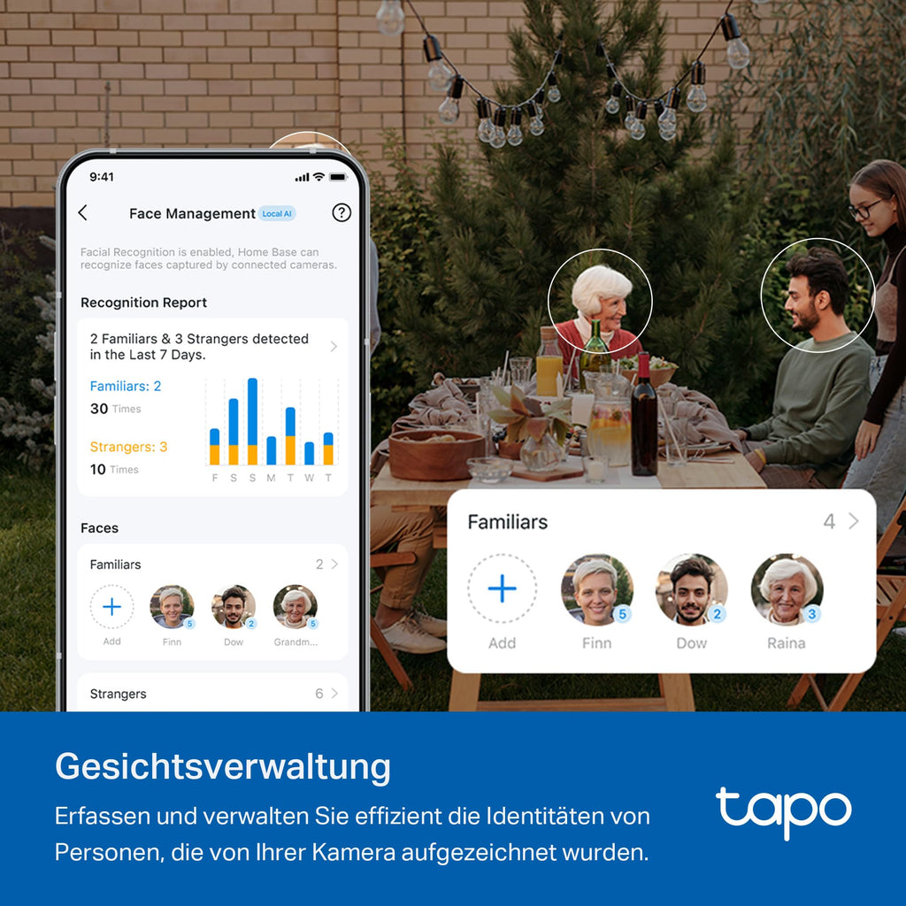 H500 Hub 16GB bis 16TB erweiterbar für 16 Kameras und 64 Sensoren HDMI 5 GHz WLAN und Ethernet Alarm Matter