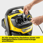 Nass Trockensauger WD 7 Control P S 30/6/35/T FILTelligence Fernbedienung Blasfunktion 1400 W 30 l Edelstahl