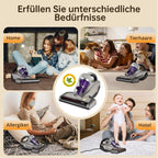 JV35 Milbensauger für Matratzen 700W UV C Licht Heißer Wind Doppelter Zyklon Matratzenreiniger für Betten Sofa