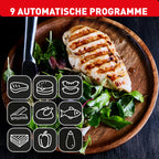 OptiGrill Plus XL Kontaktgrill elektrischer Tischgrill mit 9 Automatikprogrammen und manuellem Modus