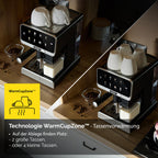 Kaffeevollautomat mit Milchsystem 8 automatische Programme für Espresso Cappuccino Latte Macchiato