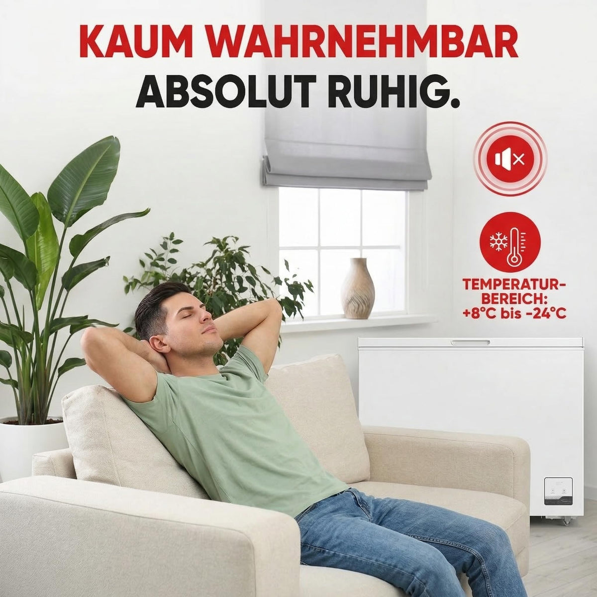 GT300E Gefriertruhe 299 Liter 41 dB Kühlen und Gefrieren 4 Sterne Gefrierfach freistehend Energieklasse E