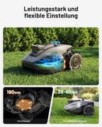 YUKA mini 2 500 Mähroboter ohne Begrenzungskabel für Rasenflächen bis 500 m² kabellose Installation