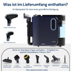 PowerClean Pro Dampfsauger mit Dampfreiniger für Polstermöbel Sofa Teppiche Auto Doppeltank