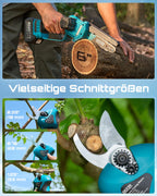 Akku Hochentaster Kettensäge Elektrisch 4 in 1 Teleskopsäge für Garten Ast Baum Baumpflege