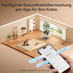 Selbstreinigende Katzentoilette mit offenem Einstieg und Einstiegstufe für Katzen automatische Reinigung leise