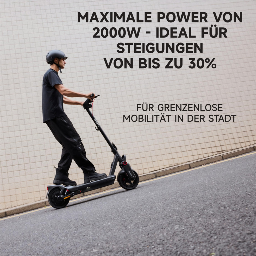 MAX G3 D E Scooter Zulassung 80 km Eco 75 km Sport duale Hydraulikfederung 130kg Smart Display 3,5h Ladezeit