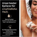 Epilierer für Damen Silk épil 9 Flex Ladyshaver 9 041 3D Gold Nass und Trockenanwendung mit Flexkopf