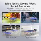 Tischtennisroboter mit Remote und App Steuerung 264 Übungen Schleudern Frequenz Balltempo Rotationsstärke