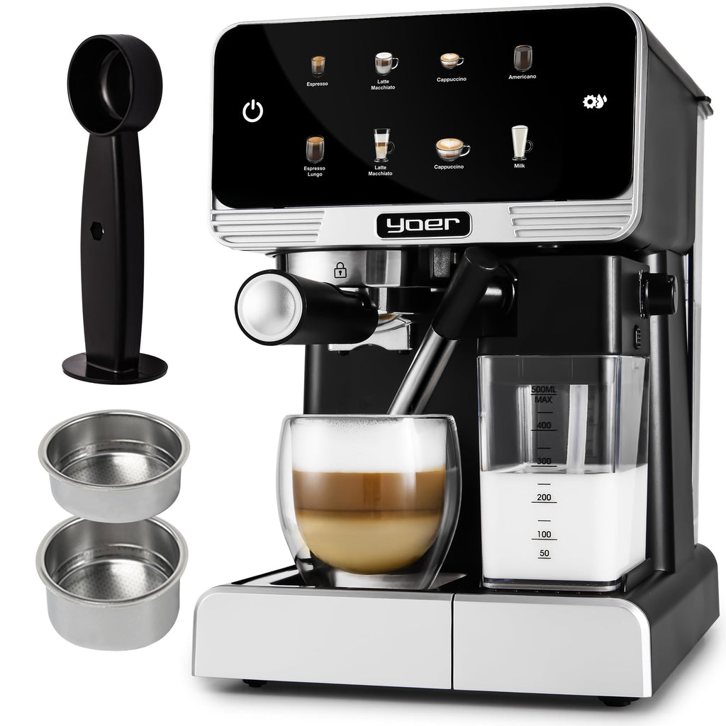 Kaffeevollautomat mit Milchsystem 8 automatische Programme für Espresso Cappuccino Latte Macchiato