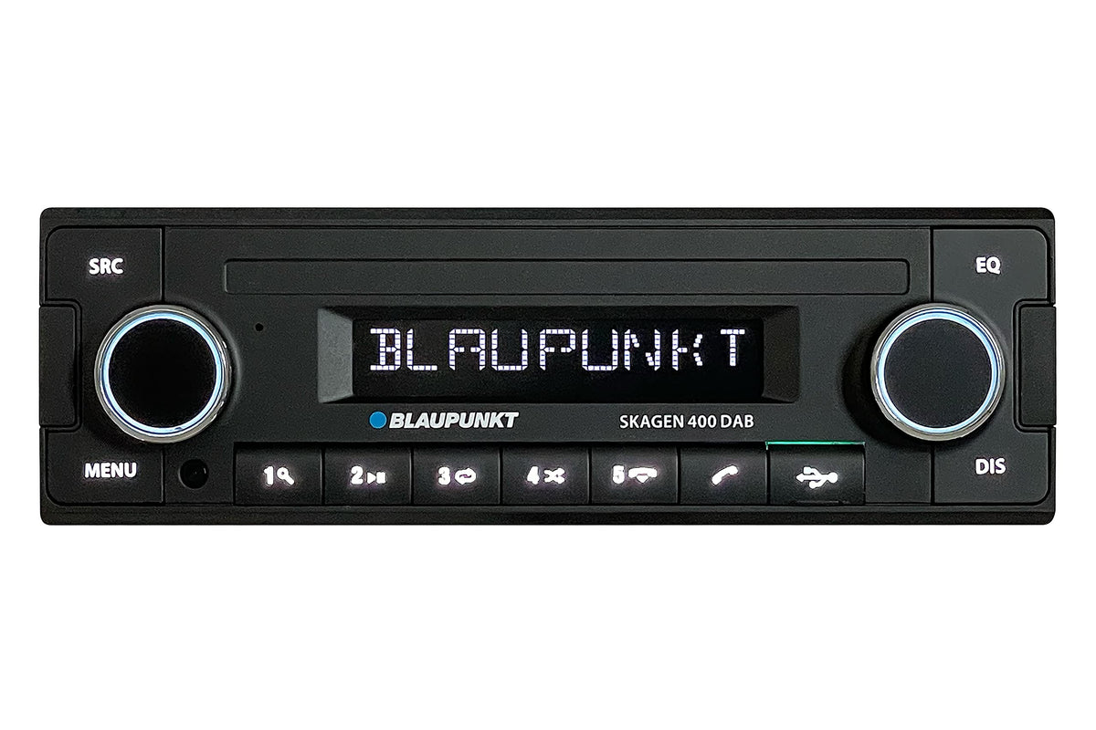 Skagen 400 DAB 1 DIN Autoradio DAB+ Bluetooth Freisprechfunktion USB Aux Lenkradbedienung Sub Out 4x50W 12V