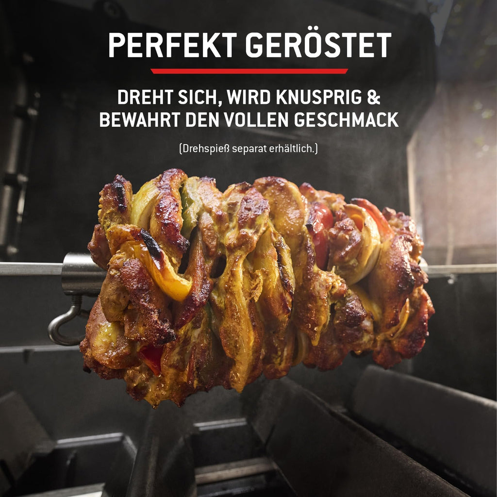 Gasgrill Spirit E 310 mit 3 Edelstahlbrennern 8,8 kW Grillfläche 60x45 cm Warmhalterost und Thermometer