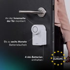 Smart Lock Go 2025 Türschloss mit Bluetooth WLAN Matter Smartphone als Schlüssel ohne Zylindertausch