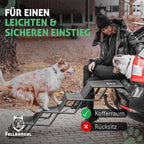 Hundetreppe Auto klappbar mit Sicherheitsstufe Hunderampe Einstiegshilfe große Hunde faltbar bis 60 kg