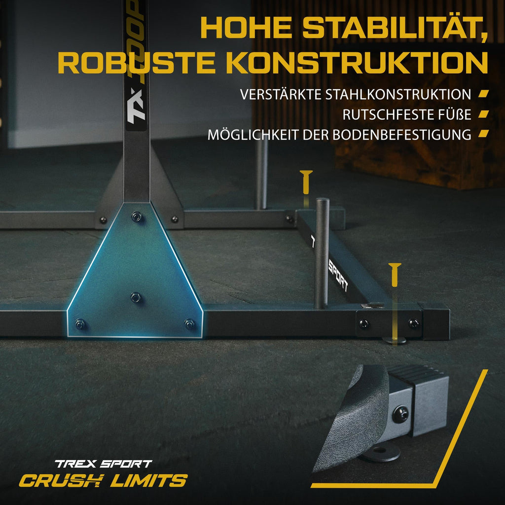 Power Tower Dip Station freistehend Kraftturm bis 300kg belastbar für Heimtraining TX-100PR
