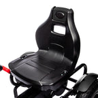 Gokart Tretauto Kinderfahrzeug mit Handbremse Pedal Gokart Schwarz