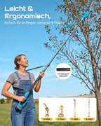 Akku Hochentaster Kettensäge Elektrisch 4 in 1 Teleskopsäge für Garten Ast Baum Baumpflege