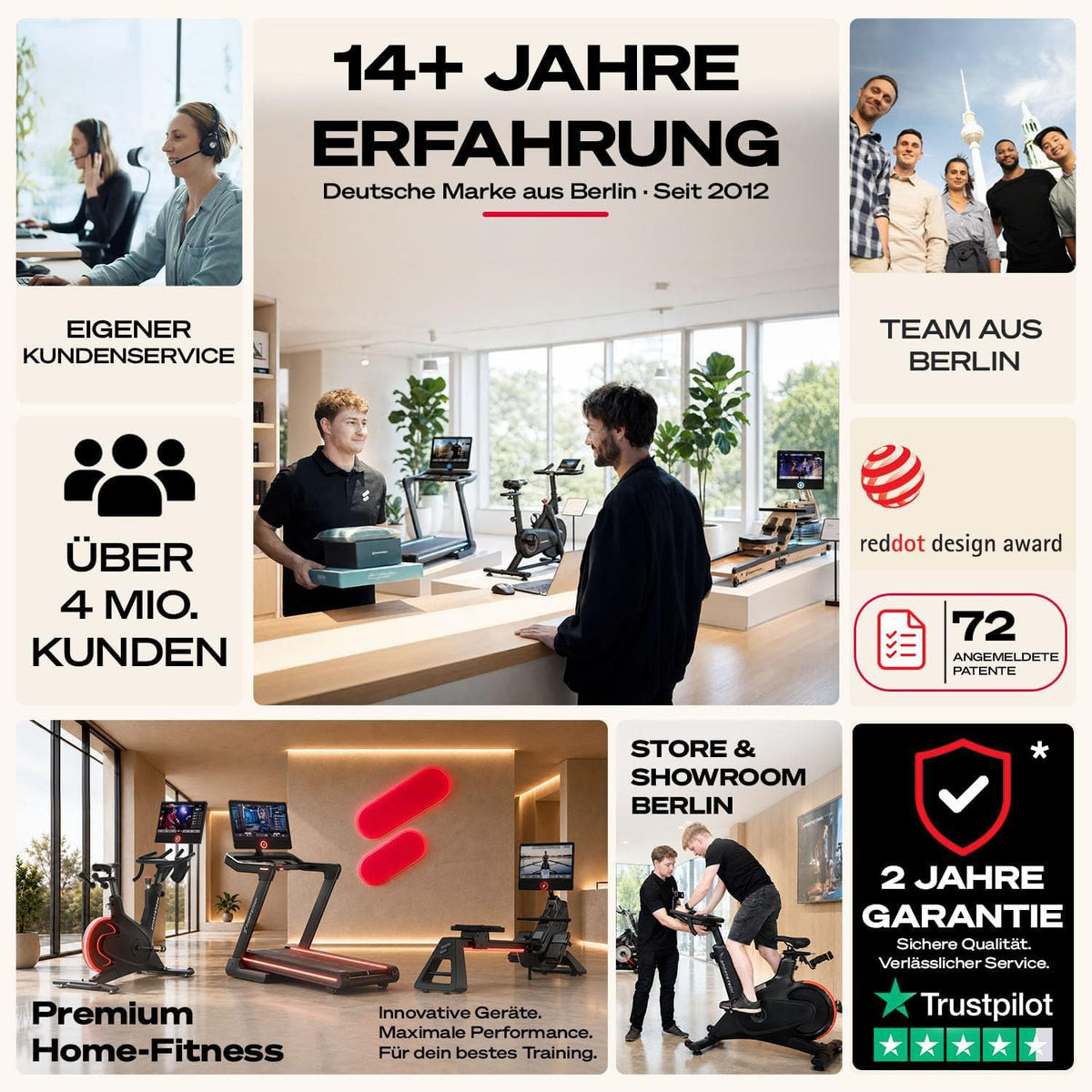 Walking Pad Laufband sWalk Lite, 6% Steigung, 6 km/h, LED, App, Fernbedienung, leise, flach, bis 150 kg