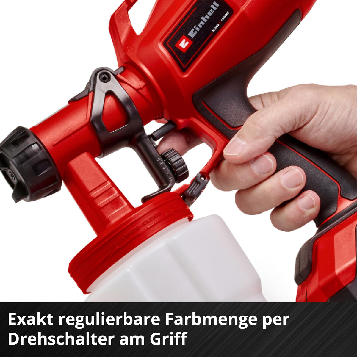 Akku Farbsprühsystem TC SY 18/60 Li Solo für Lacke und Lasuren kabellos 18V mit 60 ml Behälter