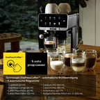 Kaffeevollautomat mit Milchsystem 8 automatische Programme für Espresso Cappuccino Latte Macchiato