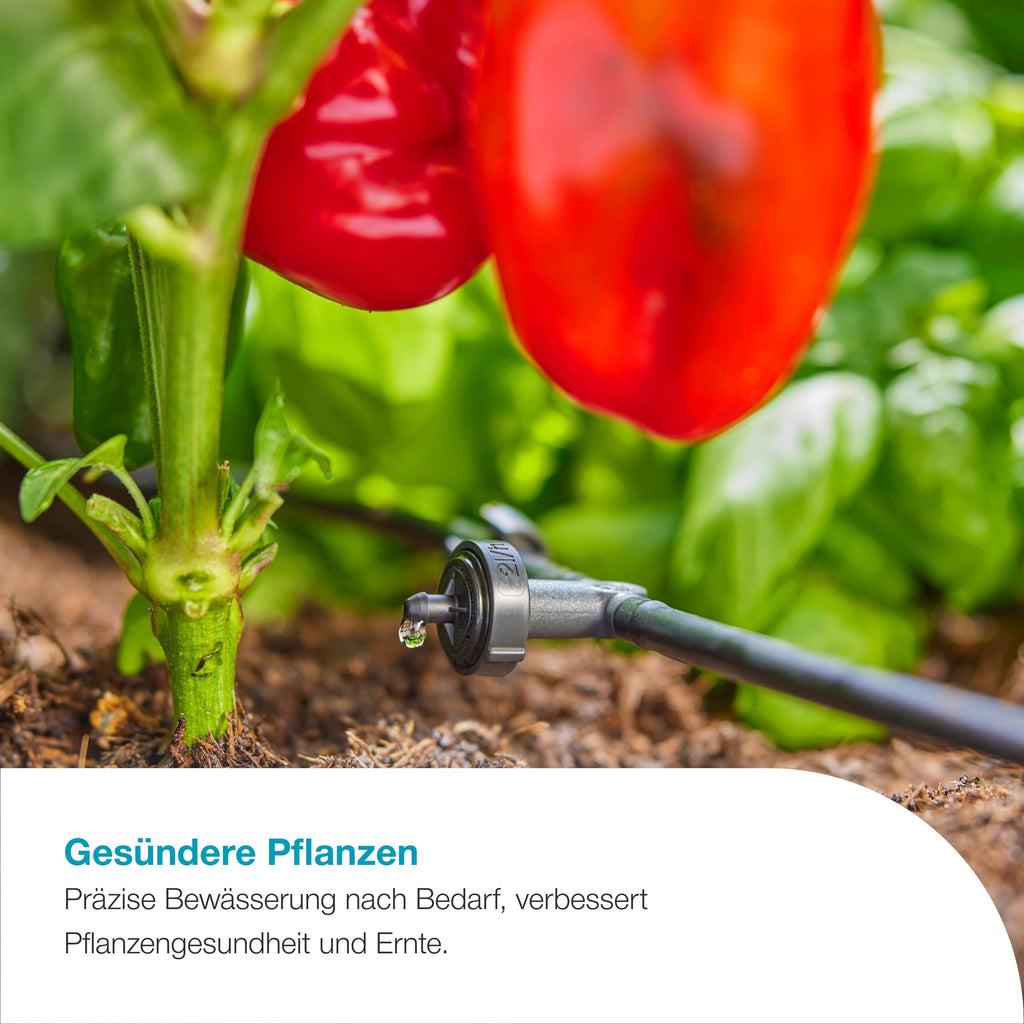 AquaBloom L Set autarkes Bewässerungssystem Balkon Terrasse Hochbeet ohne Wasser Strom 30 Pflanzen 13330 20
