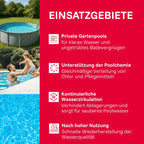 Poolpumpe mit Timer selbstansaugende Filterpumpe 10000 Liter pro Stunde für sauberes Poolwasser