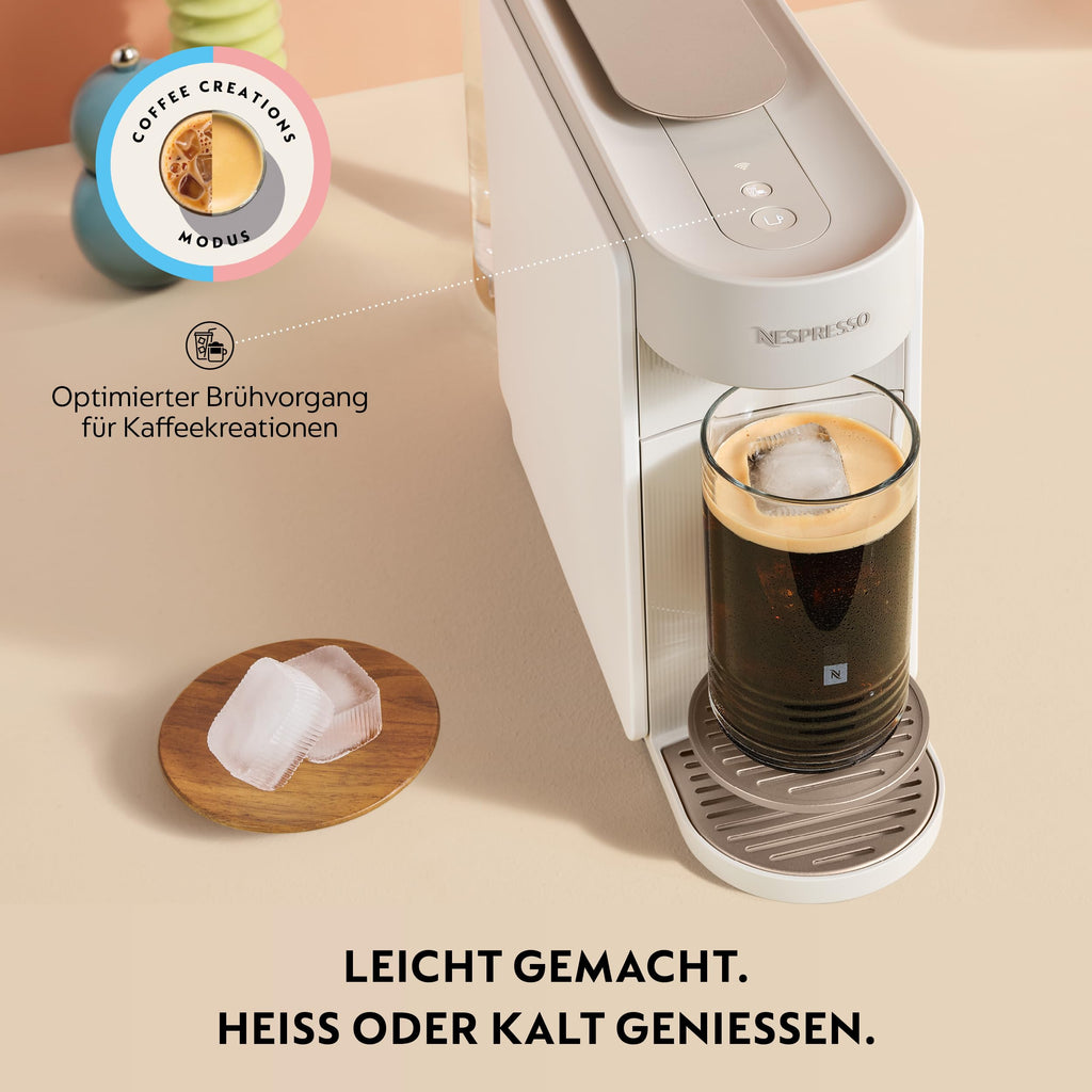 Vertuo Up Kaffeekapselmaschine 5 Tassengrößen 3 Sek Aufheizzeit One Touch Zubereitung 1,4L Wassertank ENV200.W