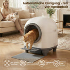 Automatisches Katzenklo 90L Katzentoilette für Mehrkatzenfamilien mit automatischer Selbstreinigung