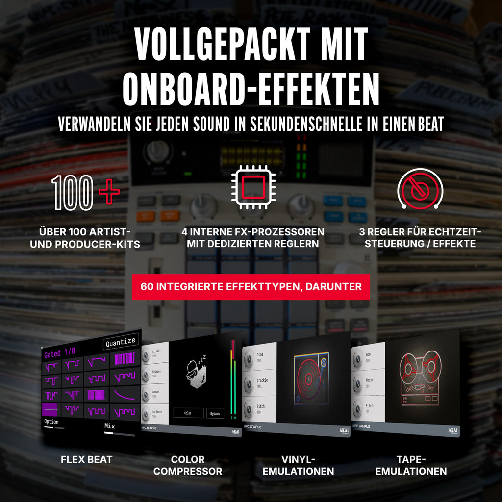 MPC Sample tragbarer Sampler für mobile Musikproduktion kompakter digitaler Sampler für unterwegs