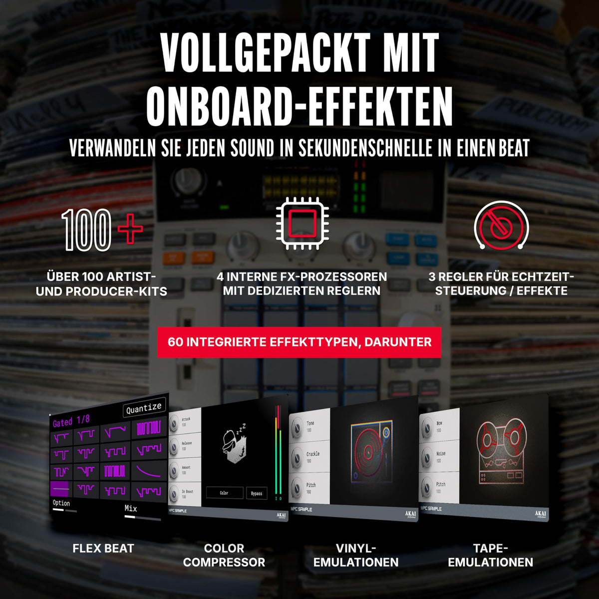 MPC Sample tragbarer Sampler für mobile Musikproduktion kompakter digitaler Sampler für unterwegs