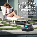 Scuba SE Poolroboter Poolsauger Akku 90 Minuten automatische Reinigung Selbsteinparkfunktion flacher Poolboden