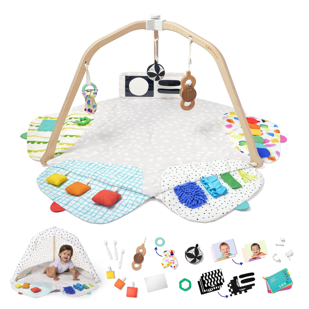 Spielbogen preisgekrönte stufenweise entwicklungsfördernde Spielmatte von Baby bis Kleinkind