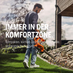 120iBV Akku Laubbläser und Laubsauger 2 in 1 mit Akku und Ladegerät kabellos für Garten und Hof