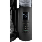 AromaFresh Pro X Filterkaffeemaschine mit Mahlwerk, Wassertank, Glaskanne, Timer für 10 Tassen, schwarz silber