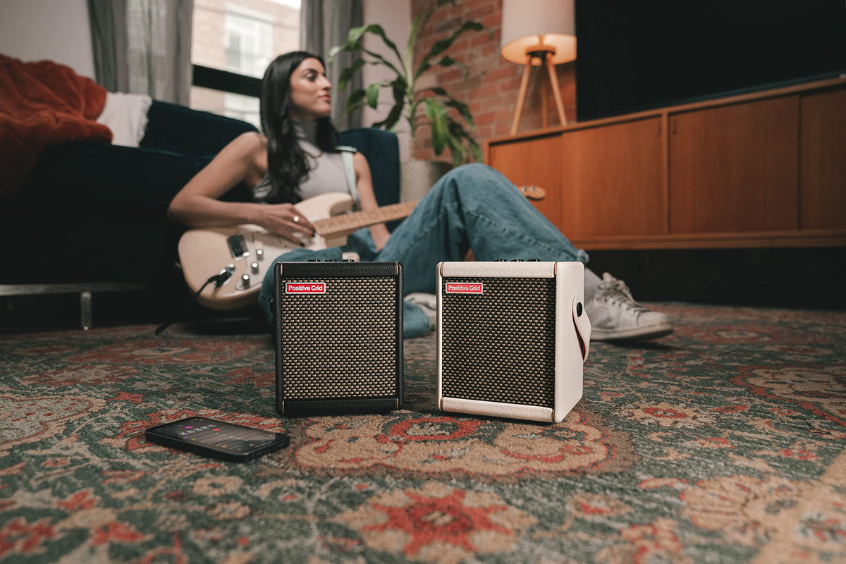 Spark MINI 10W tragbarer Smart Gitarrenverstärker und Lautsprecher in Pearl für Gitarre mit App