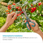AquaBloom L Set autarkes Bewässerungssystem Balkon Terrasse Hochbeet ohne Wasser Strom 30 Pflanzen 13330 20