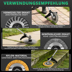 Akku Rasentrimmer 1380W Freischneider mit 2 x 4Ah Akkus für kabellose Gartenpflege und Rasenpflege